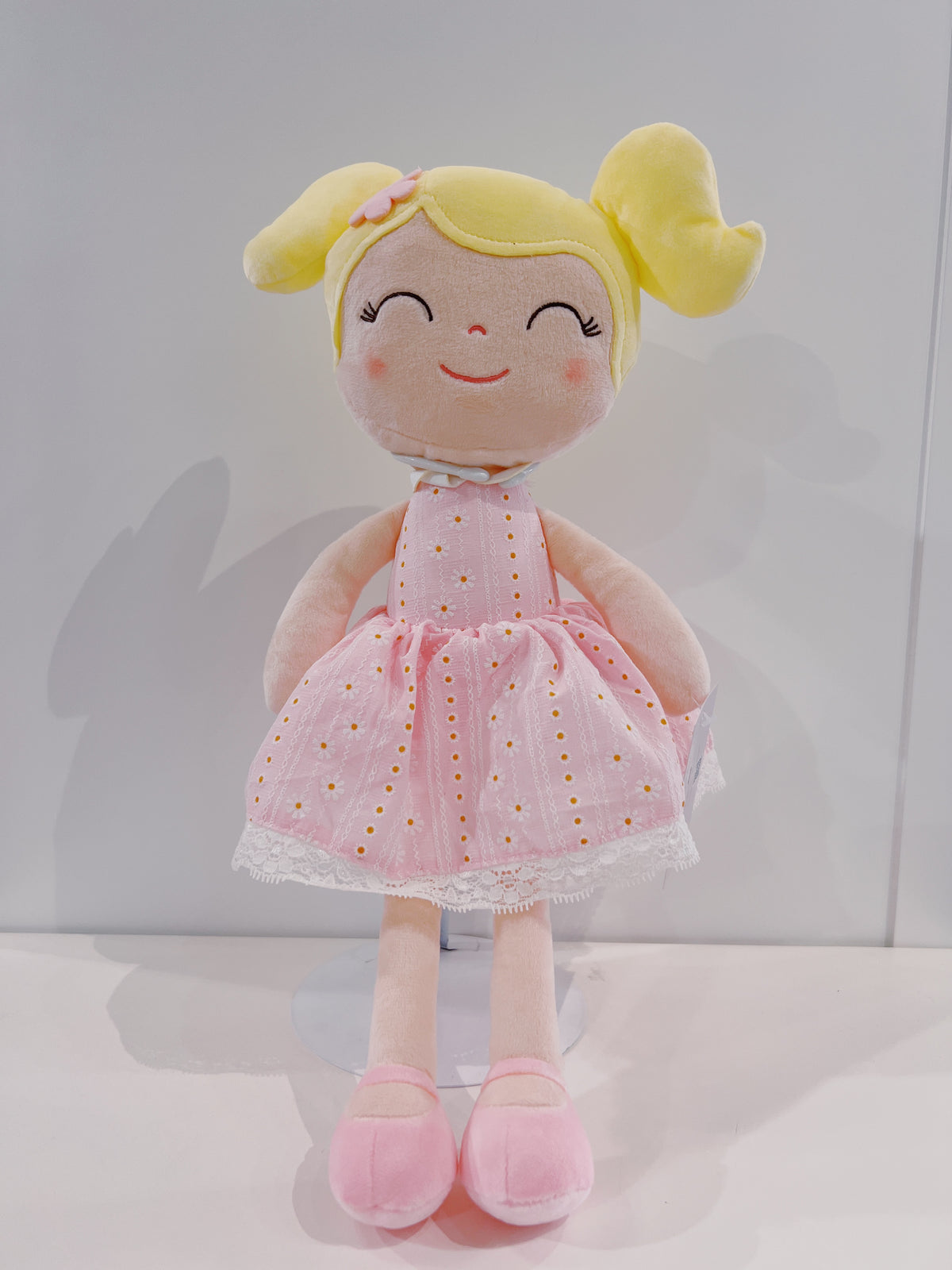 16" Plus Doll- Pink Dress/Blonde Hair
