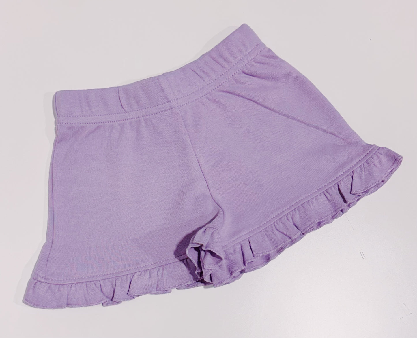 Lavender Ruffle Shorts