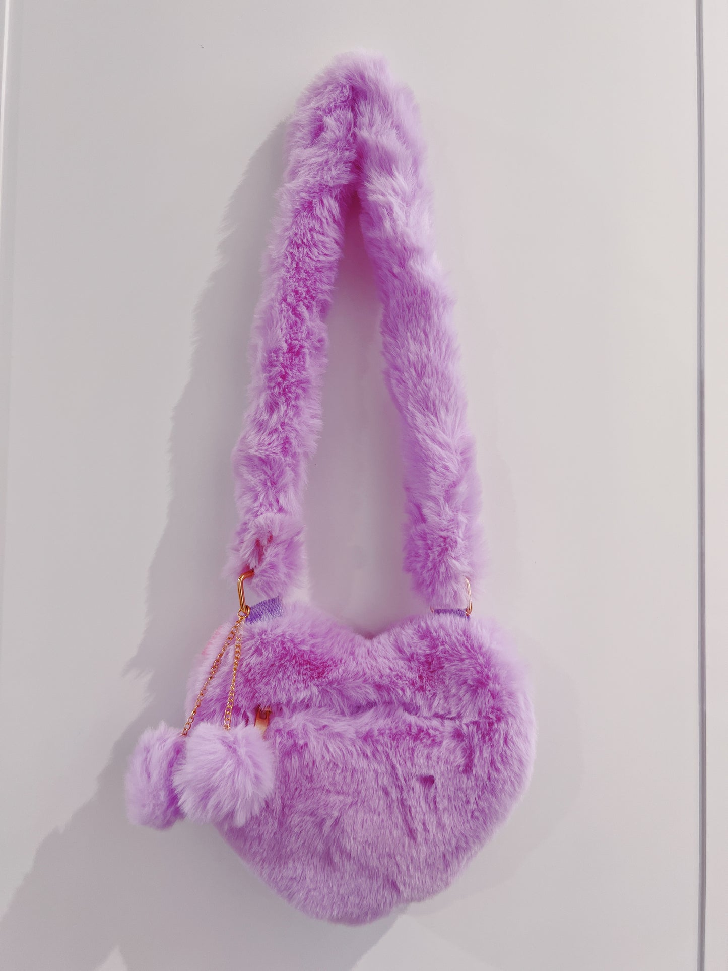 Furry Heart Purse