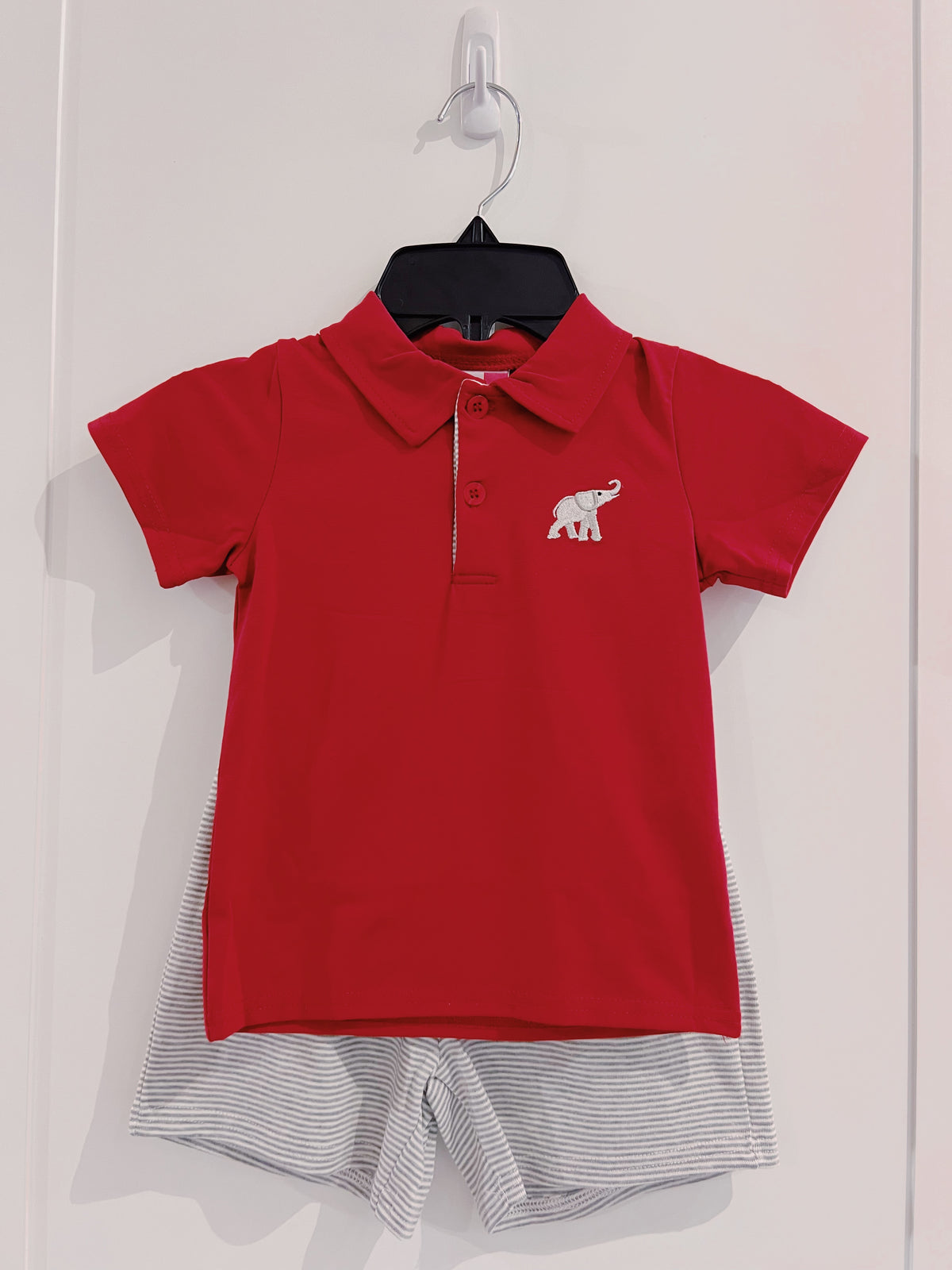 Banana Split Elephant Boys Short Set