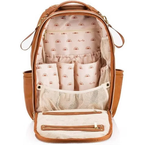 Cognac Boss Plus Back Pack Diaper Bag