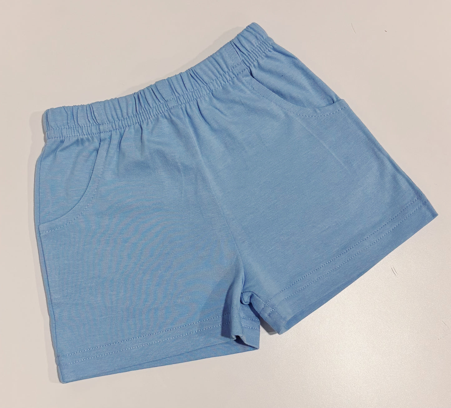 Sky Blue Jersey Pocket Shorts