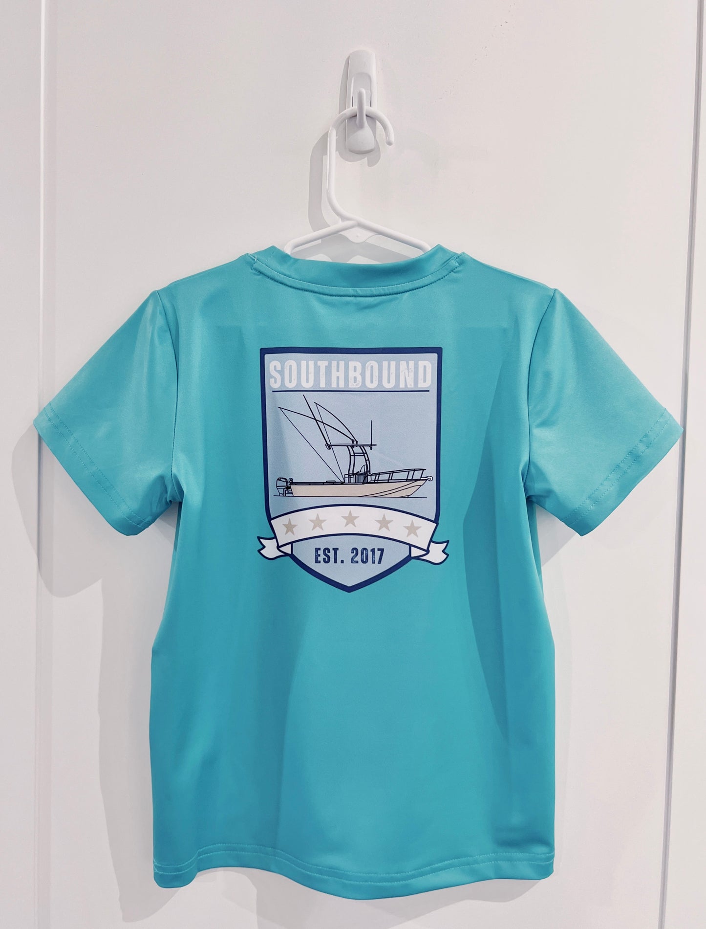 Southbound Perf Tee- Deep Sea Fishing Crest