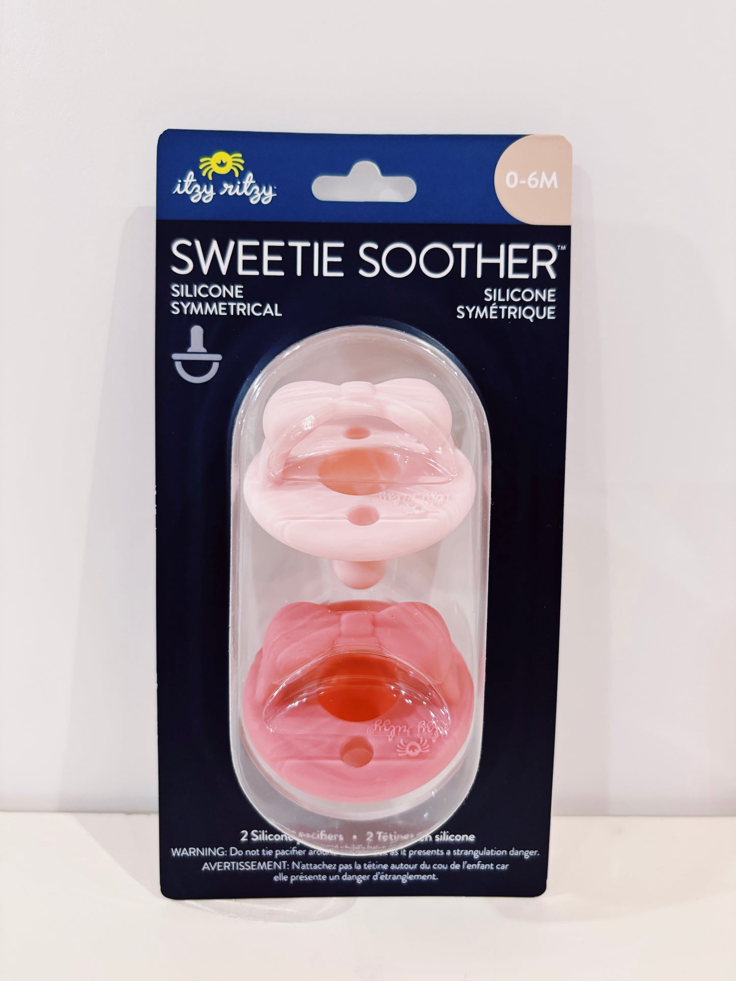 Pink Bows Sweetie Soother Pacifier Set