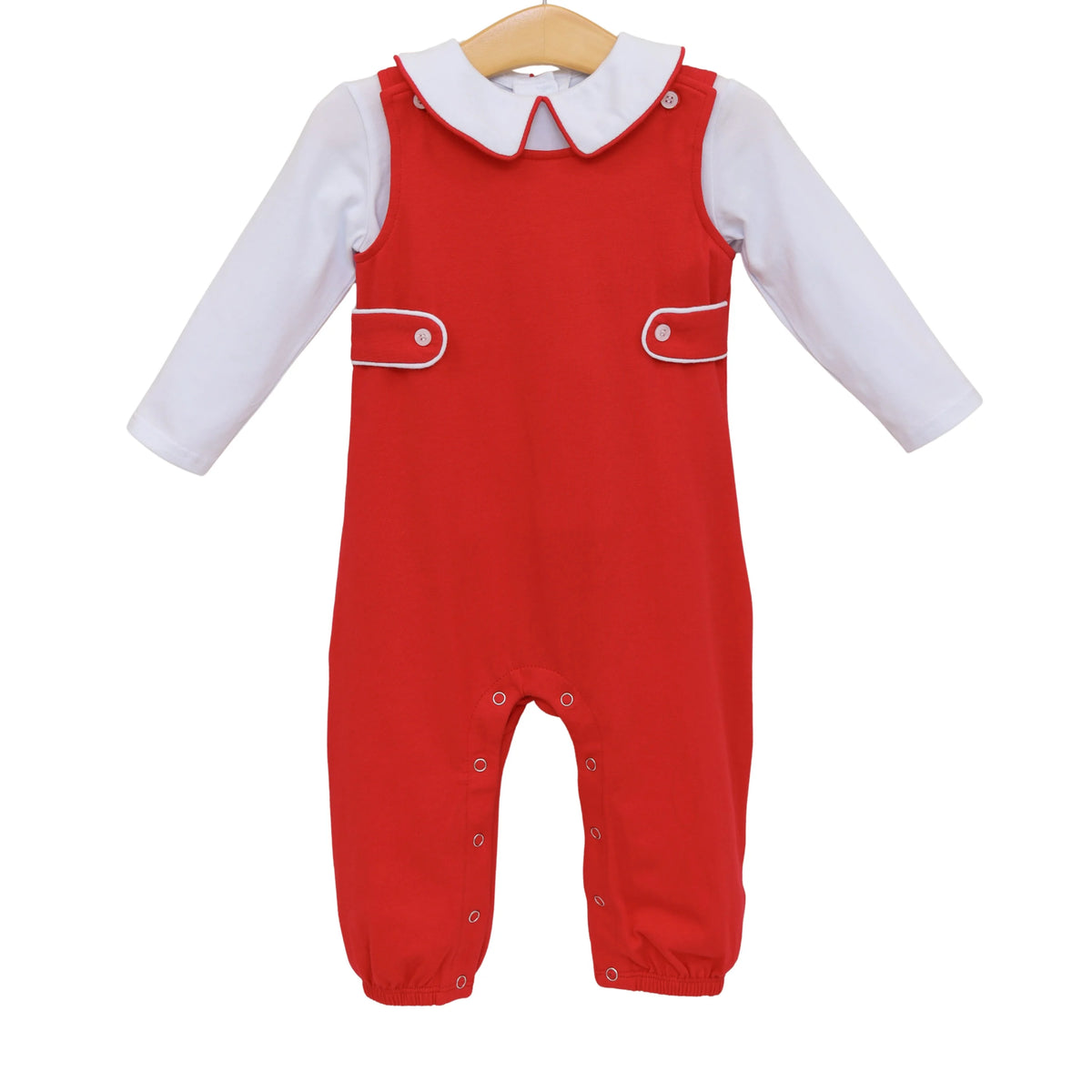 Trotter Street Kids Red Elijah Jon Jon Set