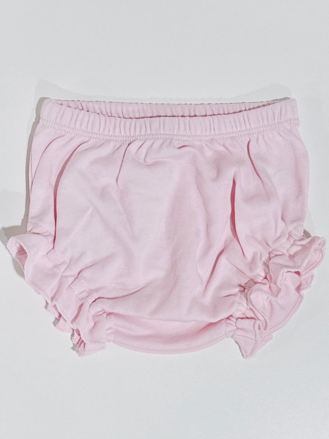 Light Pink Lily Pads Knit Ruffle Bloomers