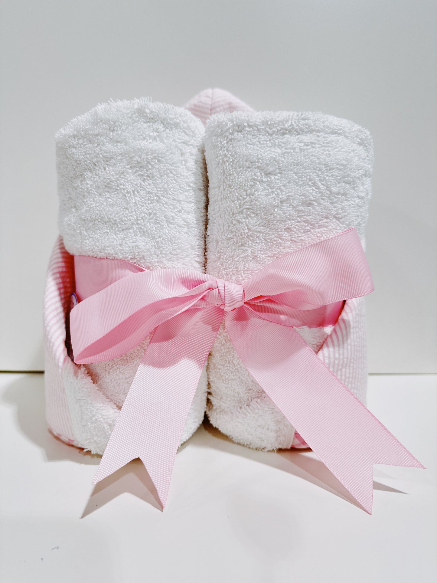 Pink Puppy Applique Everykid Hooded Towel