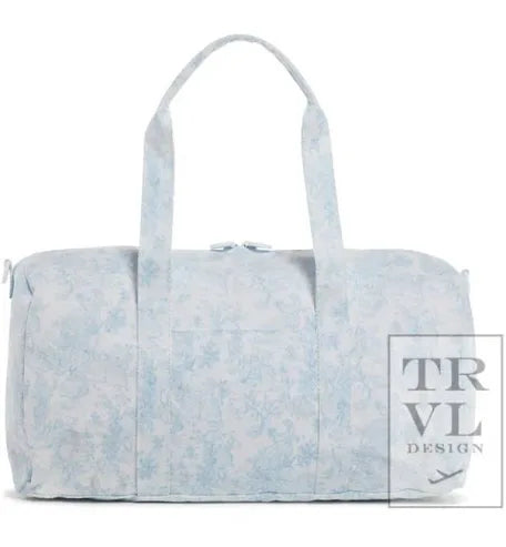 TRVL Blue Bunny Toile Weekender Duffel Bag