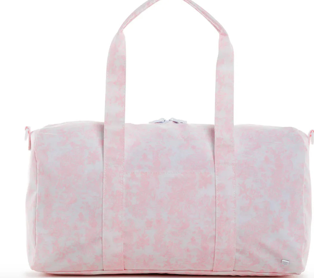 TRVL Pink Bunny Toile Weekender Duffel Bag