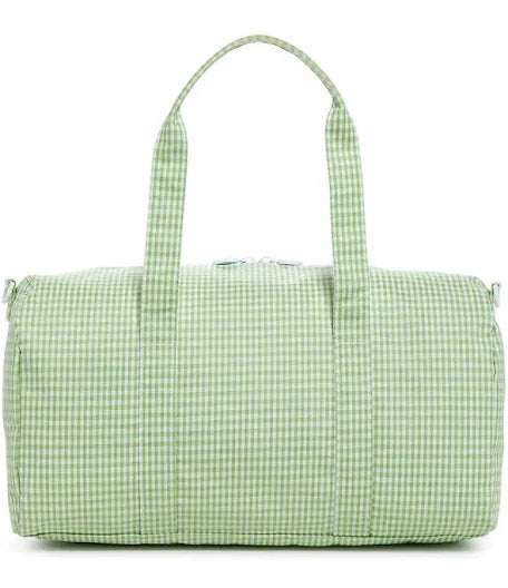 TRVL Leaf Gingham Weekender Duffel Bag