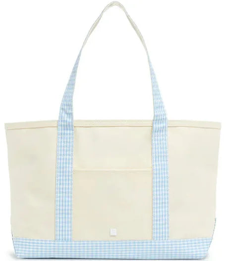 TRVL Mist Gingham Medium Tote