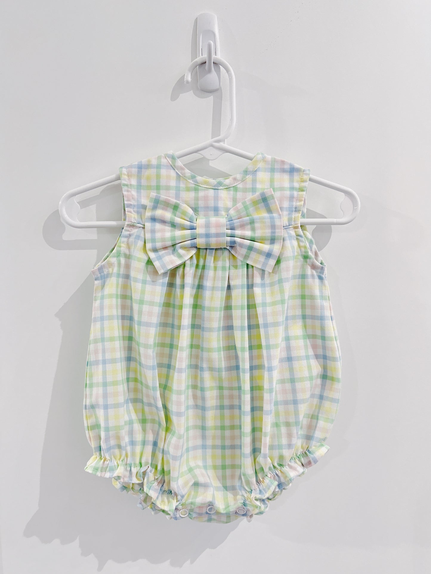 Harlow Plaid Girls Dressy Bubble
