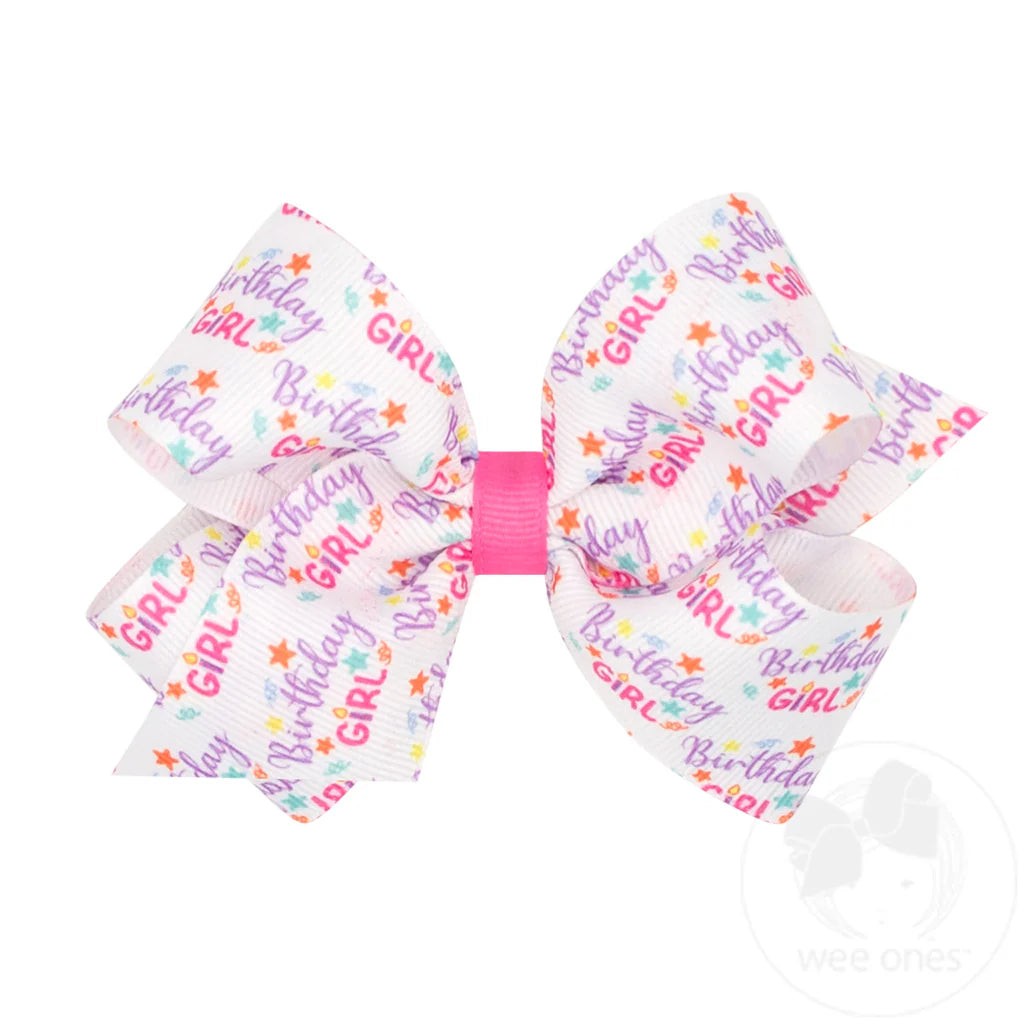 Medium Birthday Girl Bow