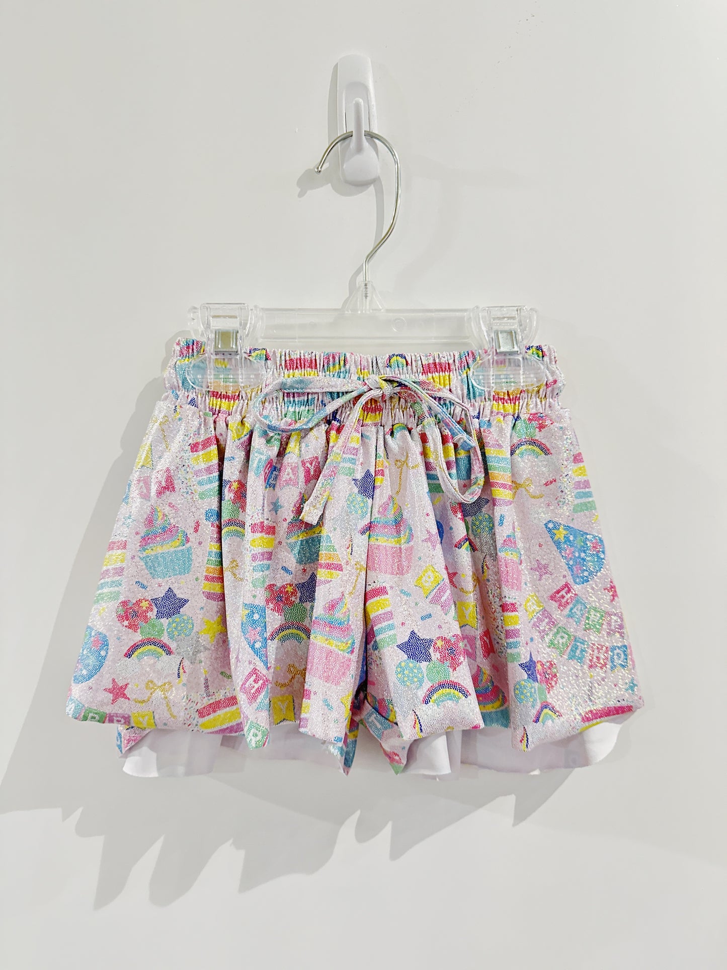 Shimmer Birthday Collage Butterfly Flowy Short