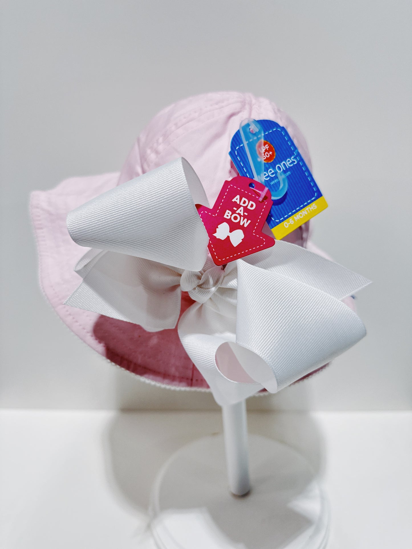 Pink Reversible Ruffle Brim Sunhat