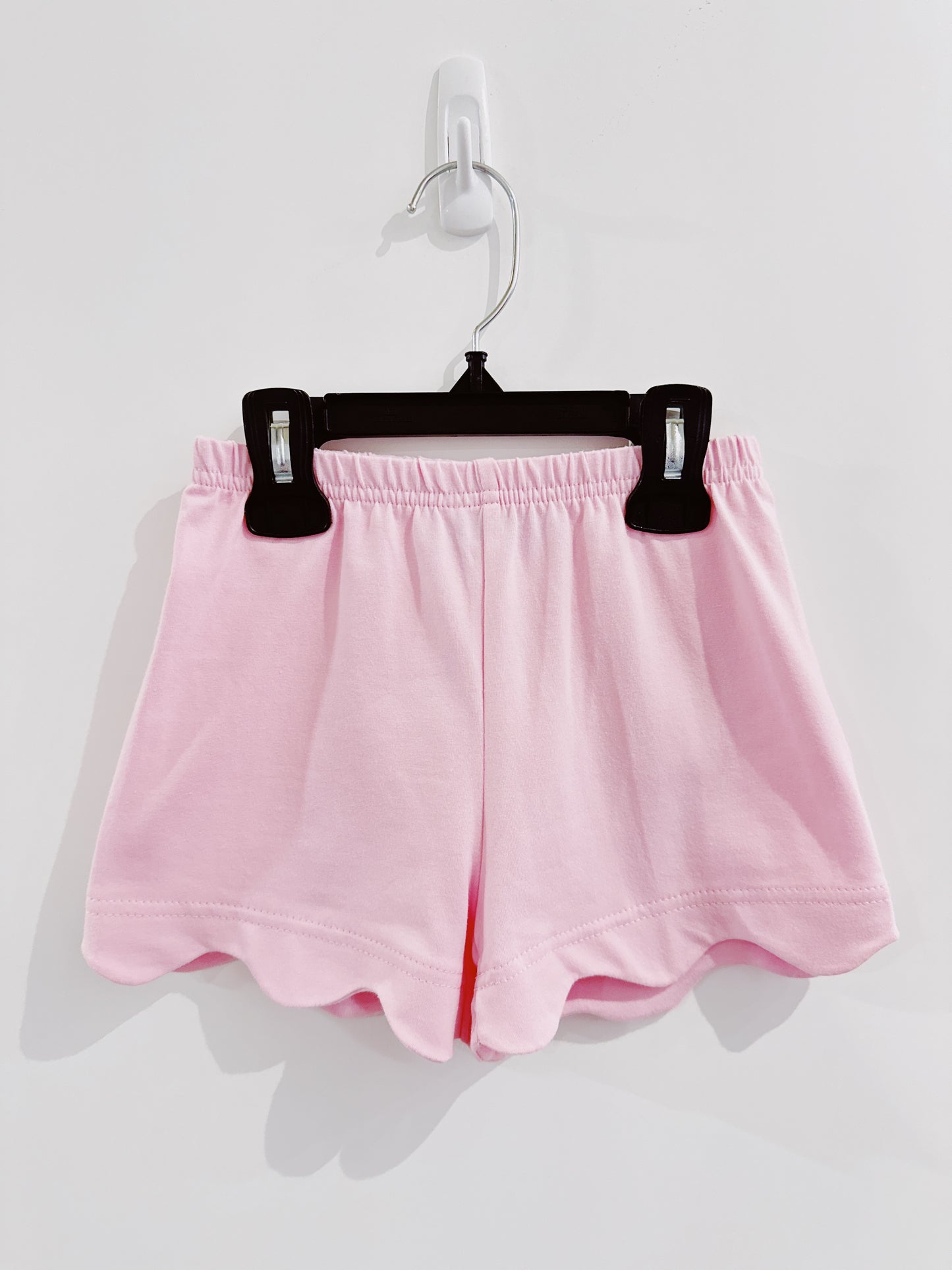 Light Pink Stripe Nora Scalloped Short Set