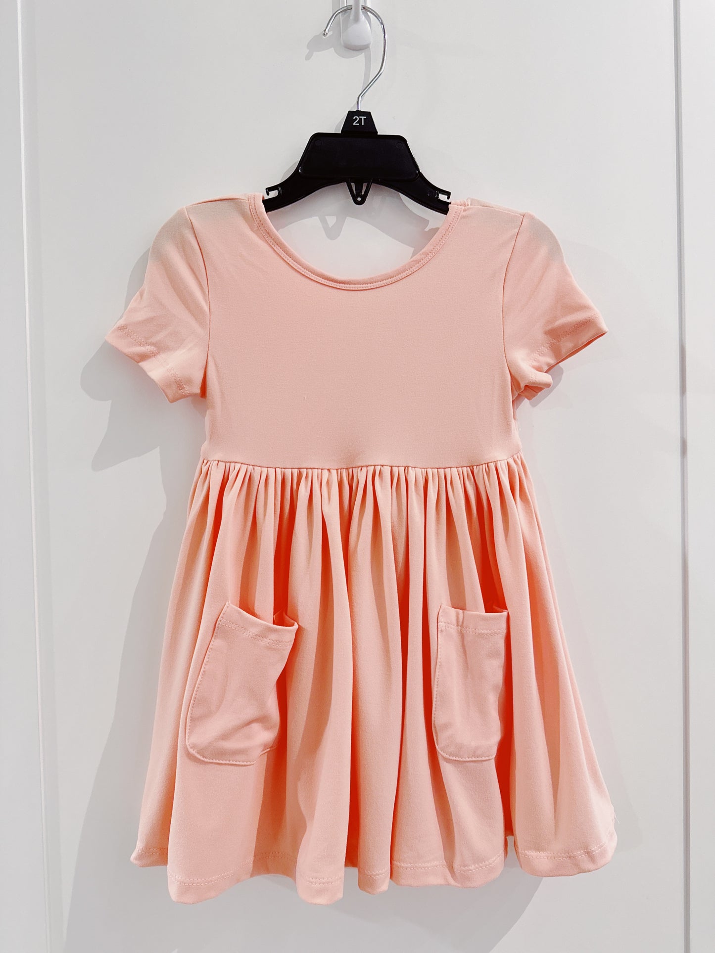 Peach Twirl Dress