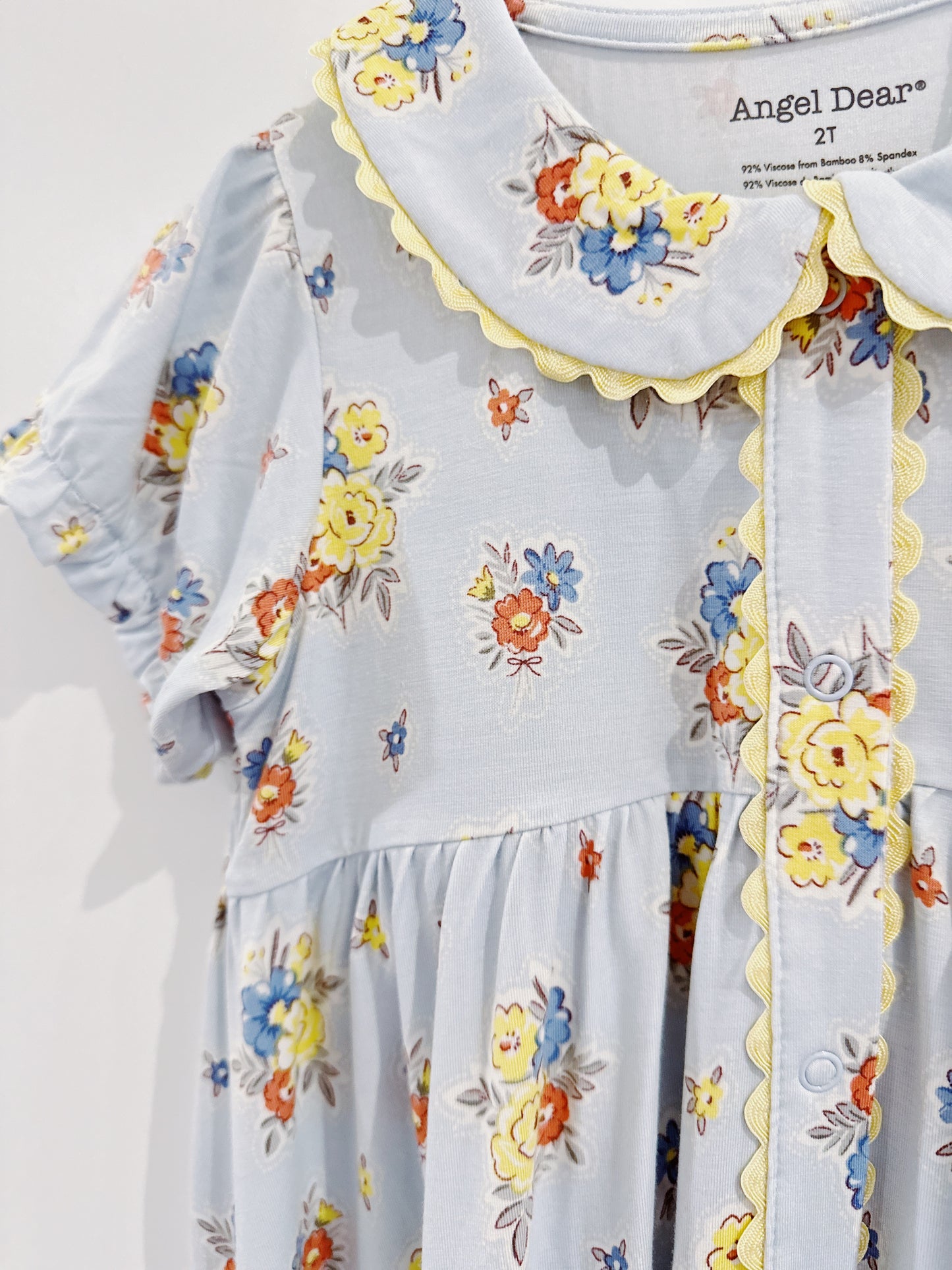 Country Stitch Floral Puff Sleeve Dress with Bloomers