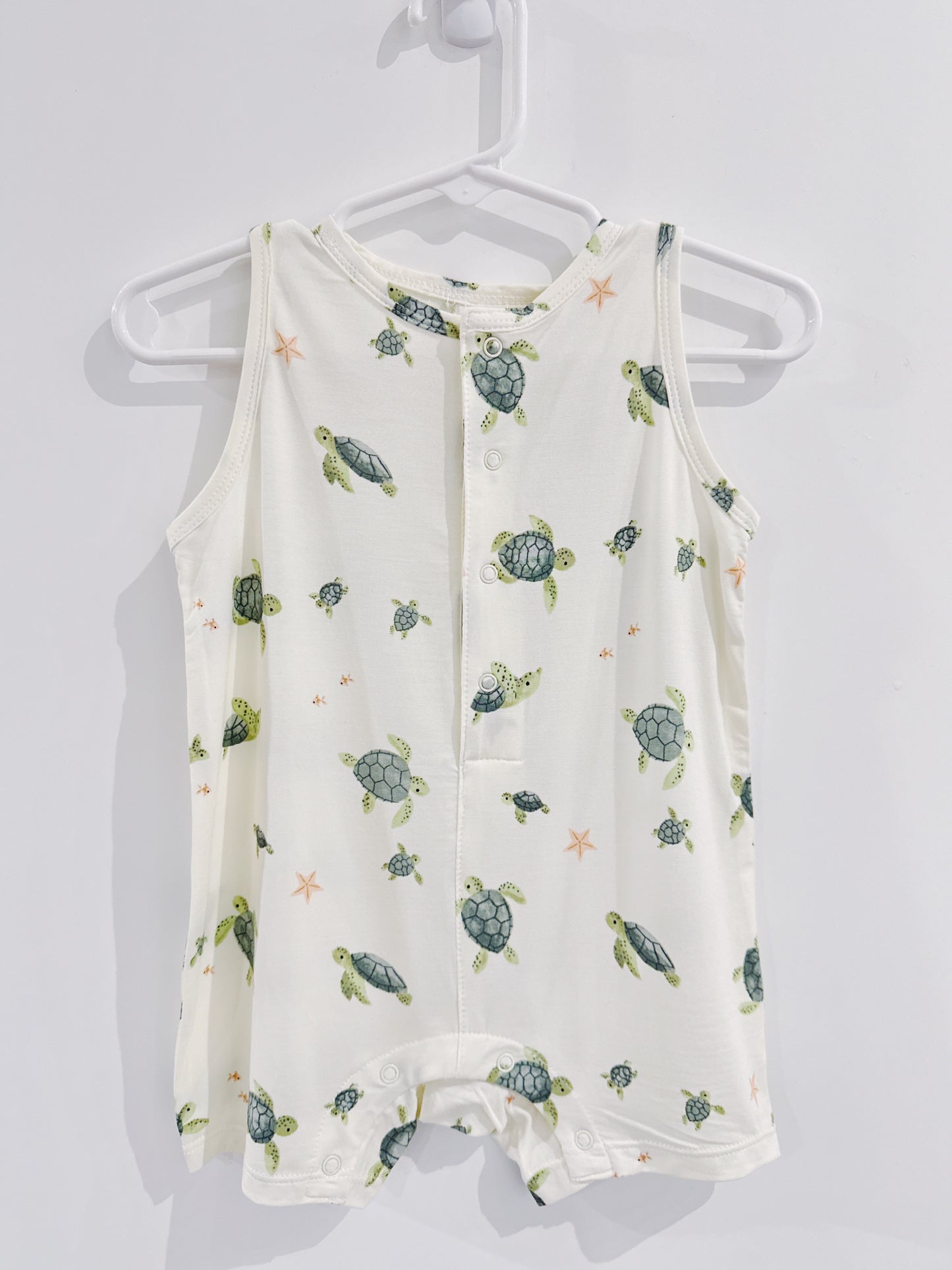 Sea Turtles Sleeveless Shortie Romper