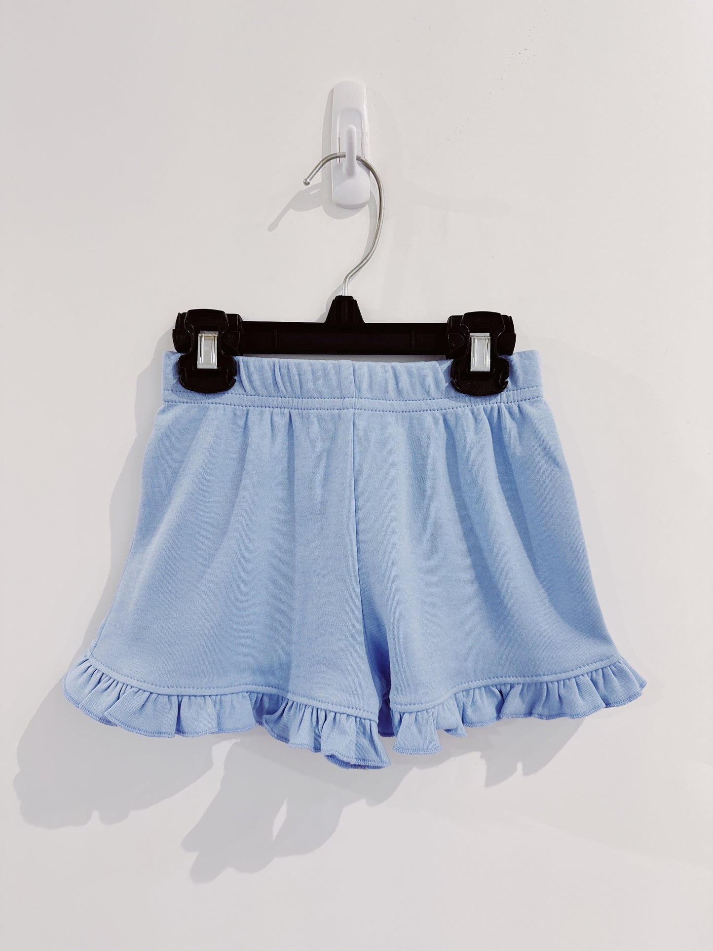 Light Blue Ruffle Shorts
