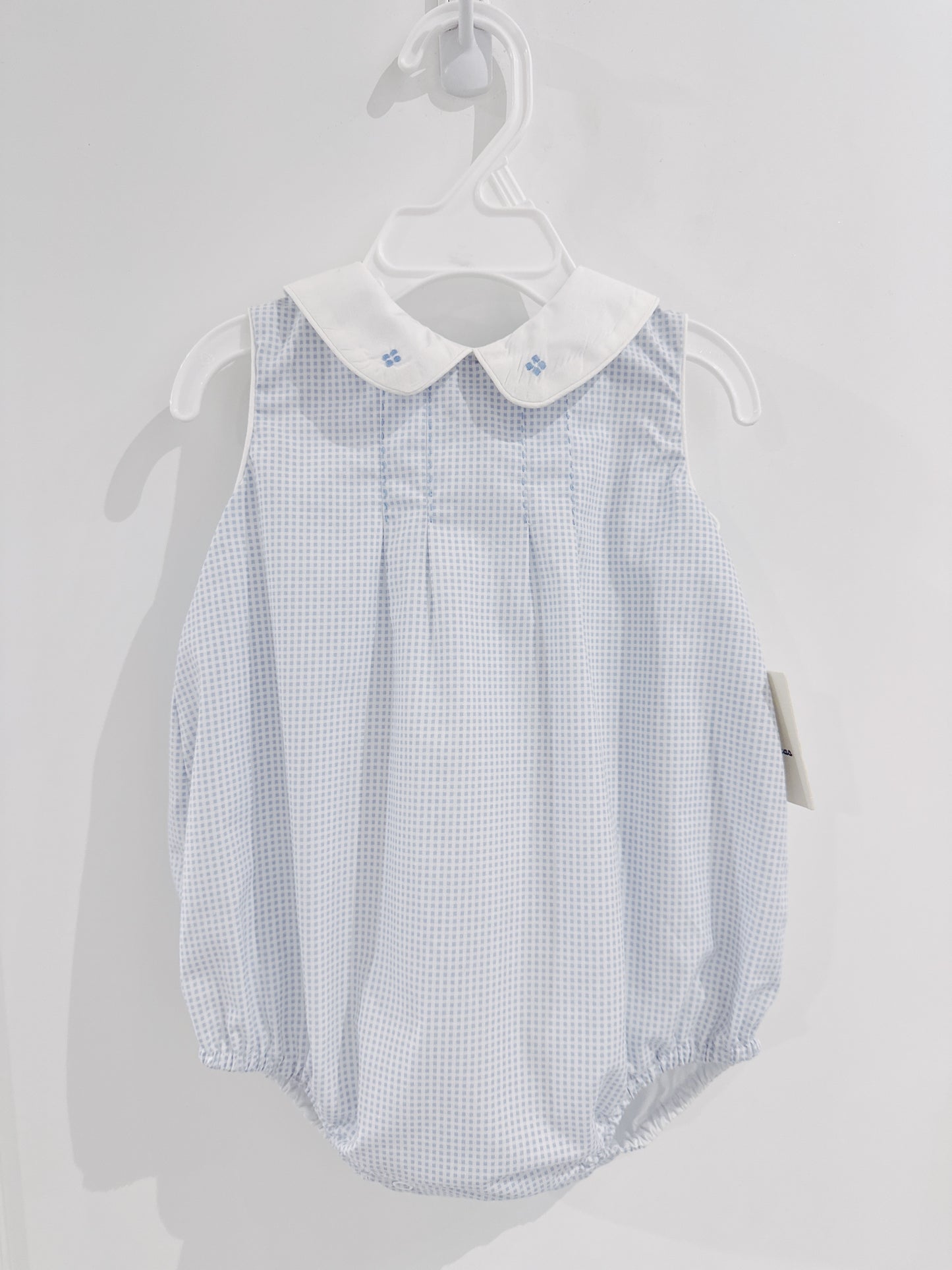 Blue Check Boy Bubble