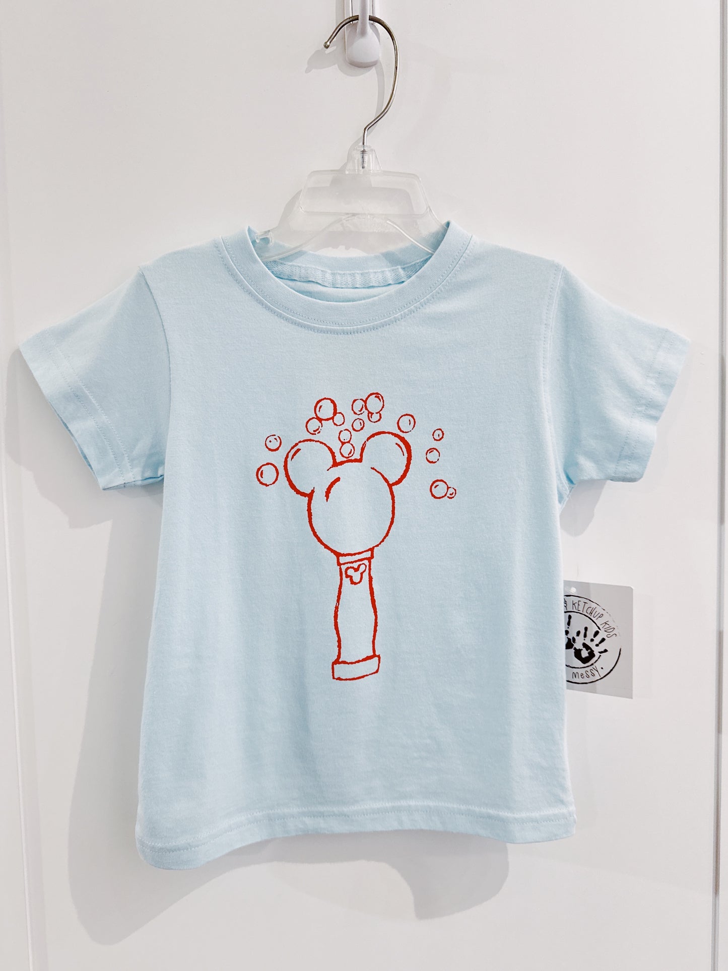 Light Blue Mickey Bubbles Tee