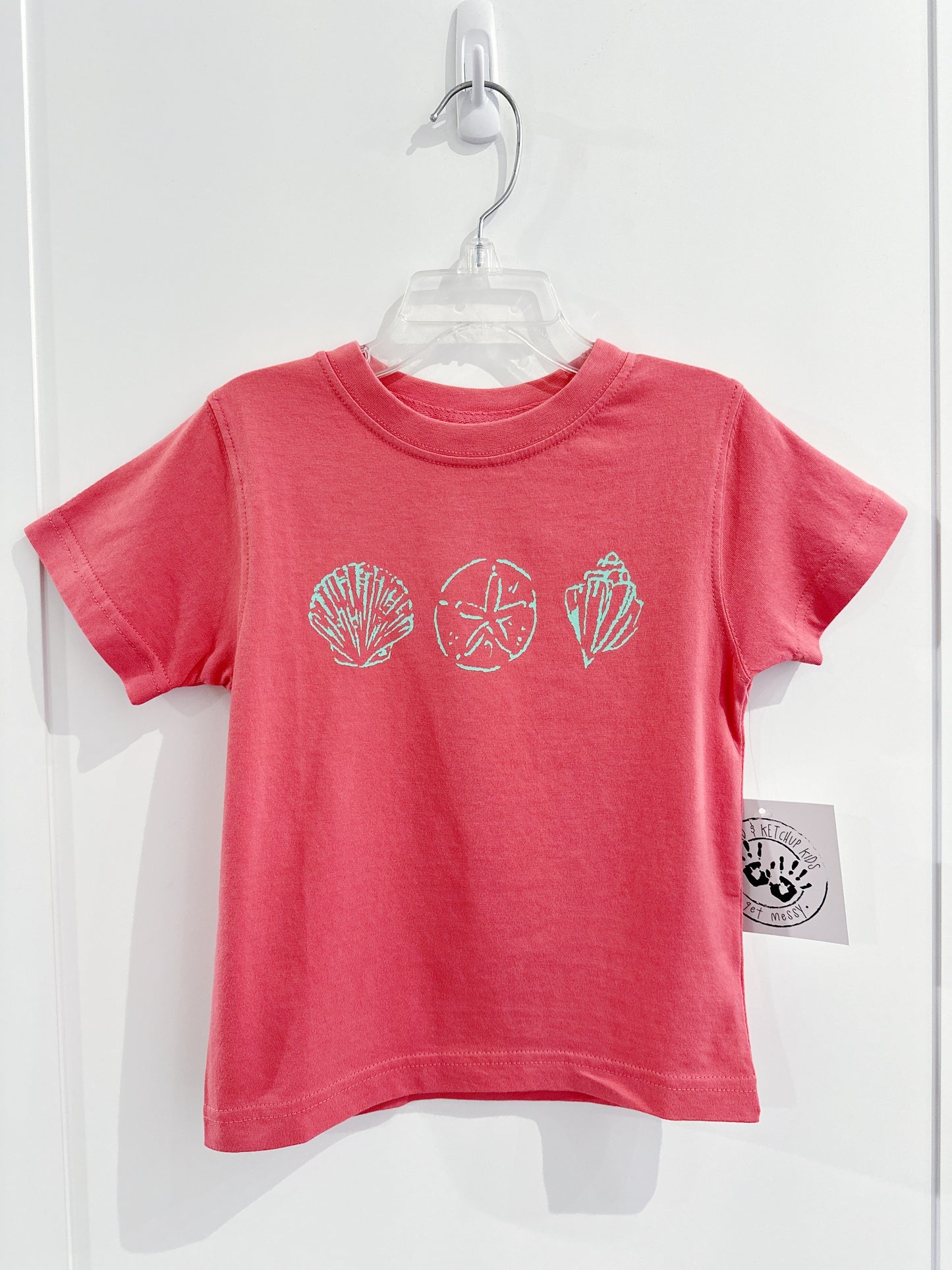 Watermelon/Mint Seashells Tee