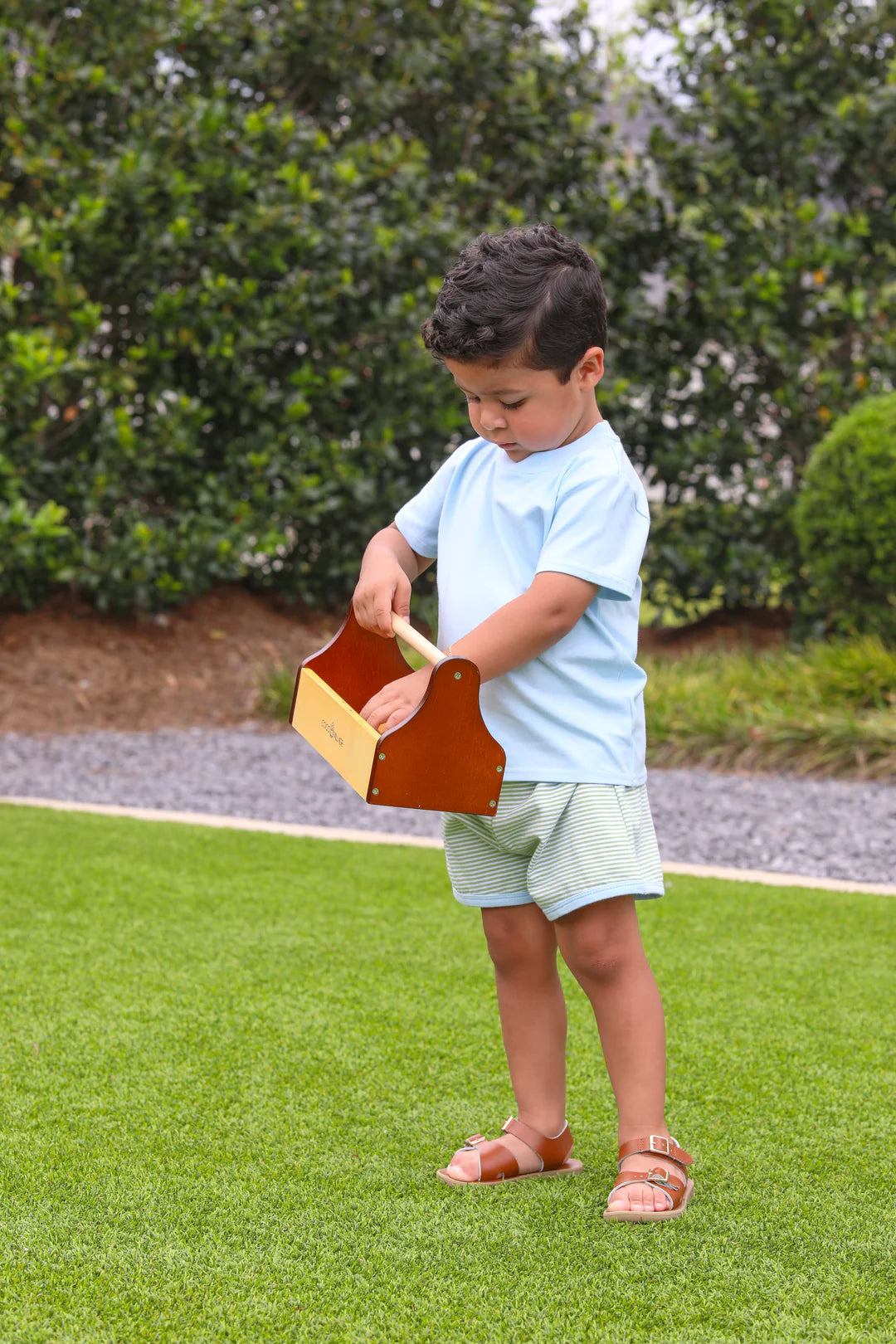 Green Stripe/Blue Thomas Short Set