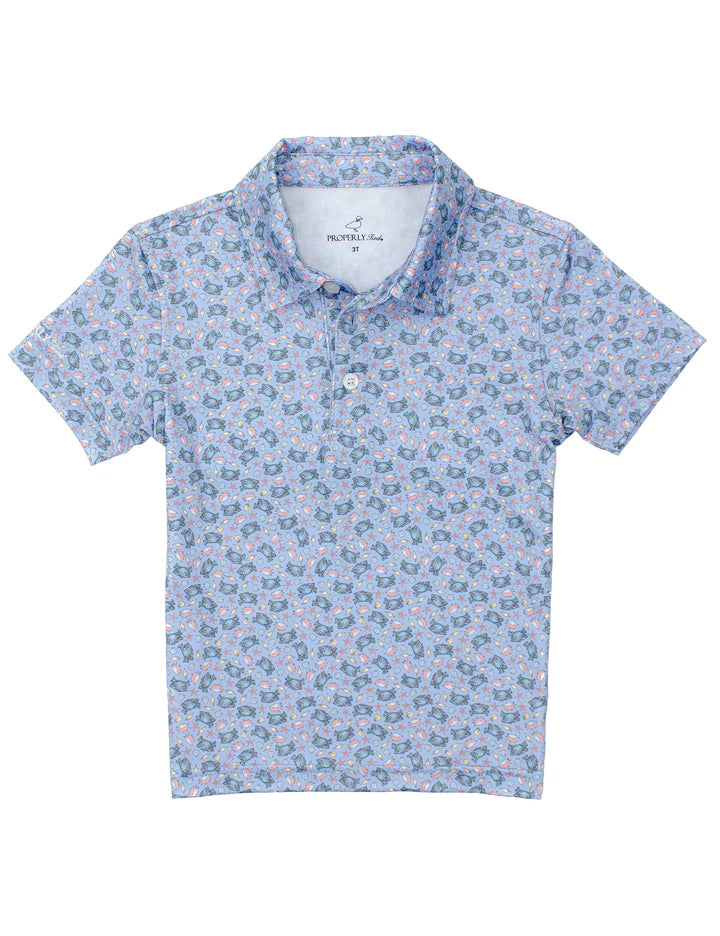 Inlet Performance Polo- Crab Shore