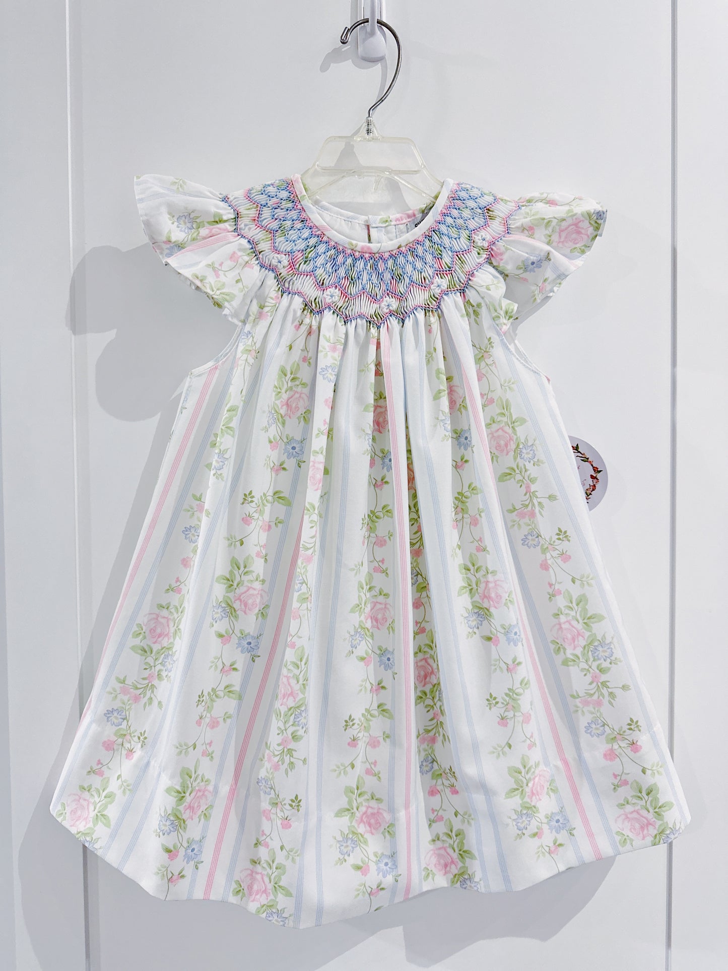 Floral Rose Smocked Dress