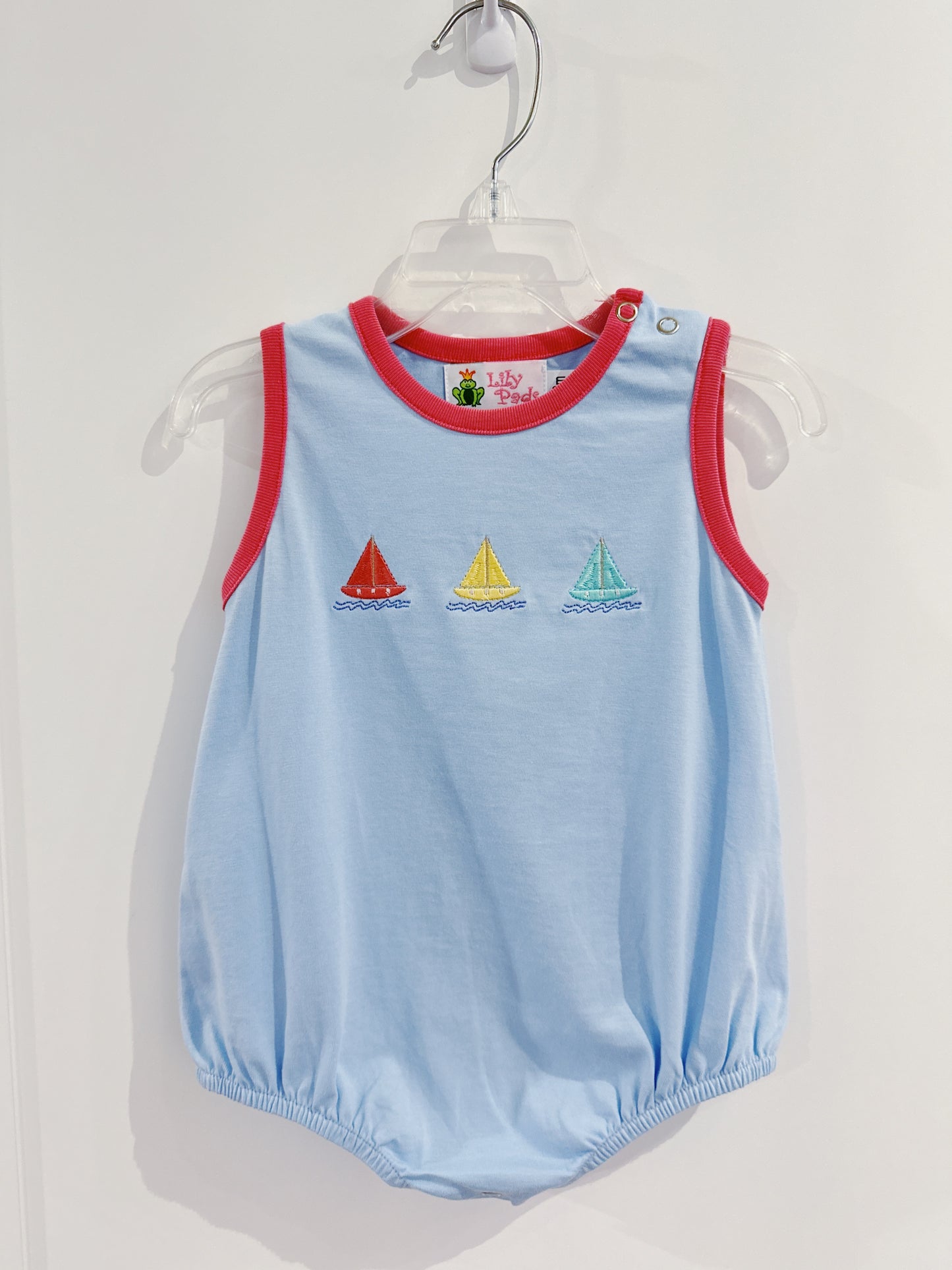 Sailboat Icons Embroidered Bubble