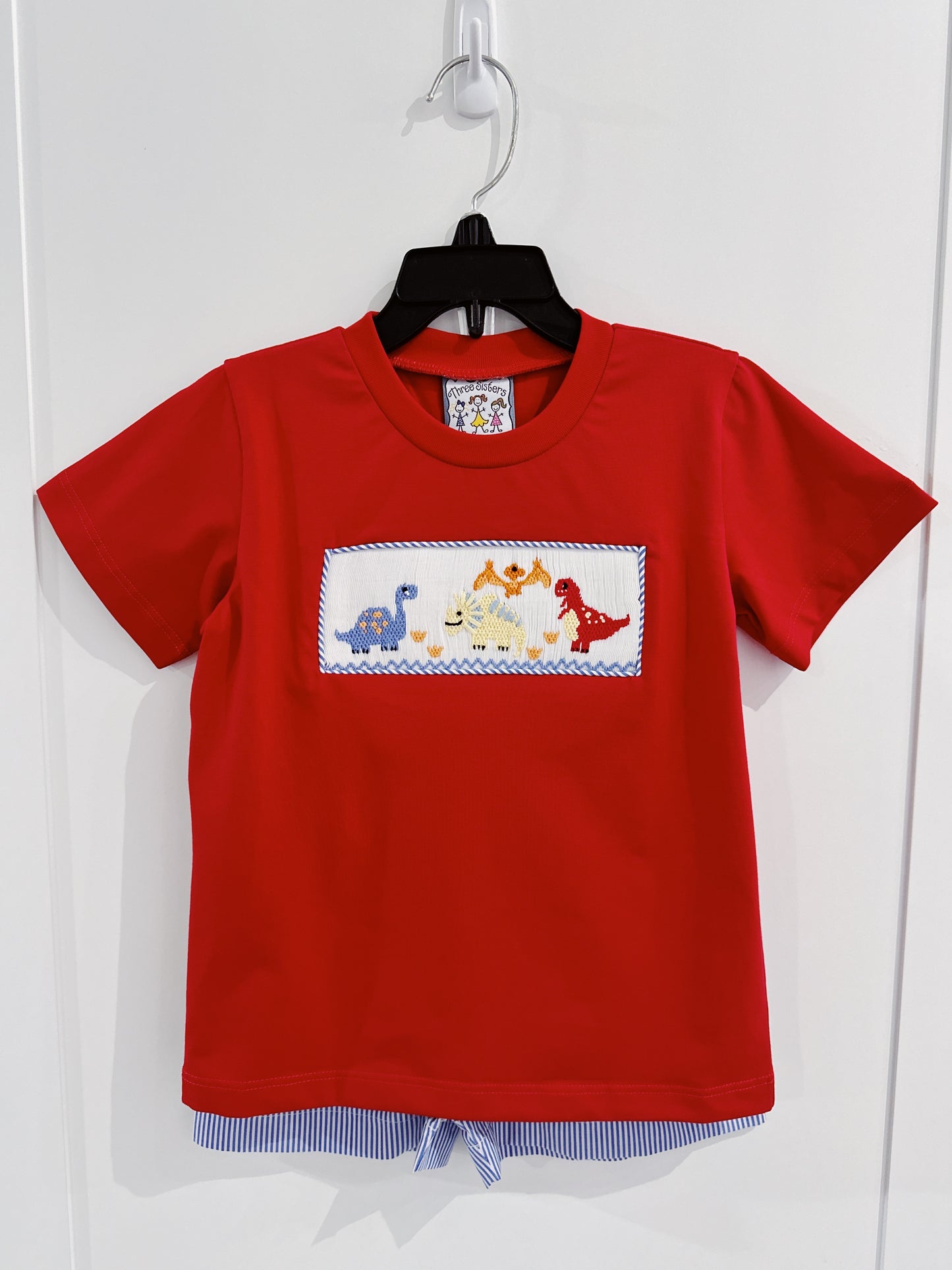 Dinosaur Smocked Short Set