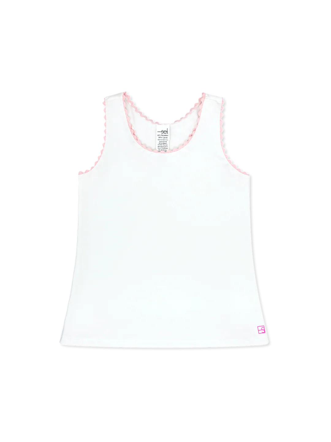 SET Pure Coconut Pink Ric Rac Riley Tank