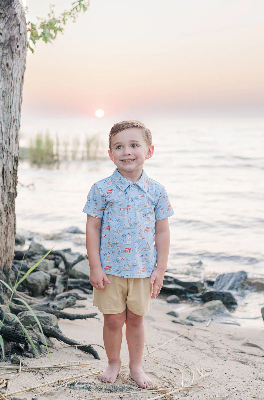 TSK Shipwrecked Polo Short Set