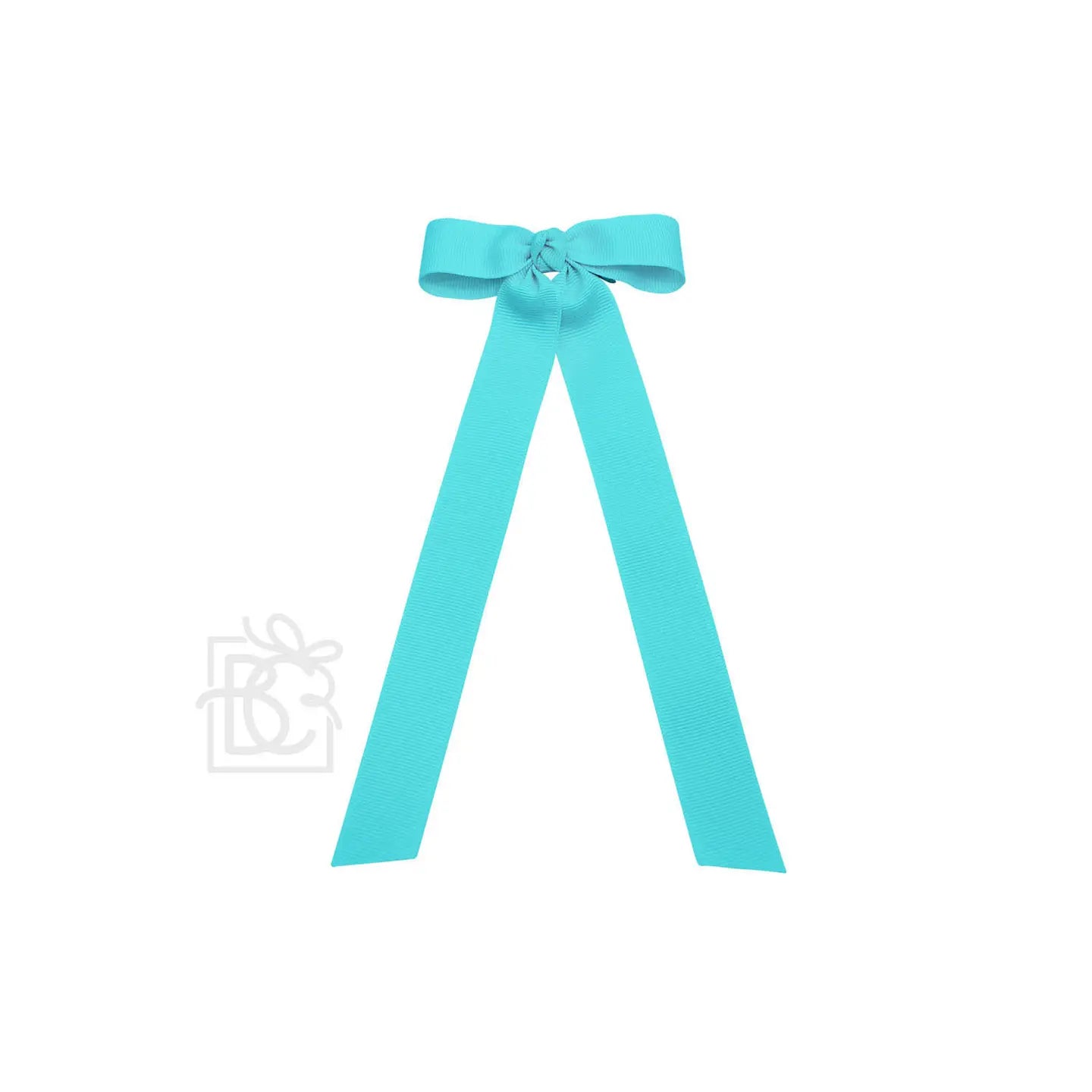 3.5" Wide Flat Bow w/ 7" Streamers On Alligator Clip