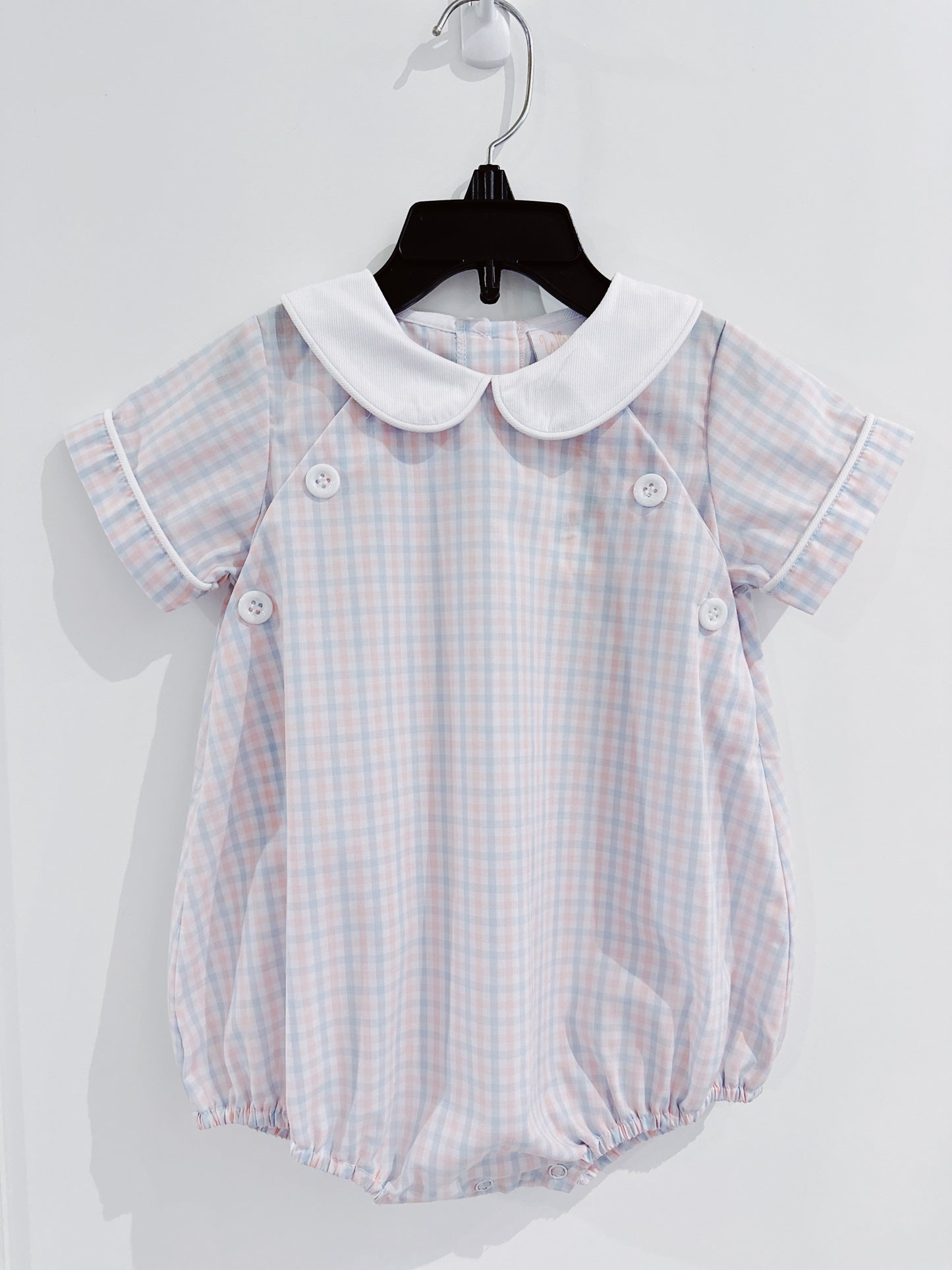 Delaney Classic Spring Plaid Collared Bubble