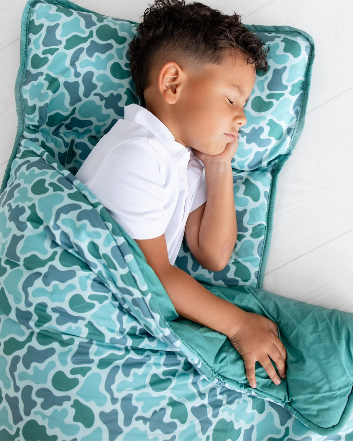 Green Camo Nap Mat