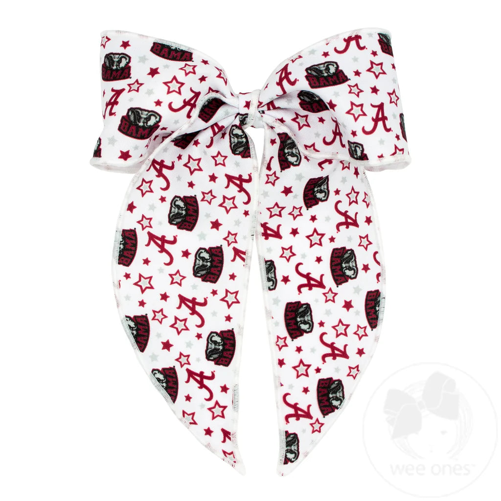 Alabama Print Medium Whimsy Tail Bow