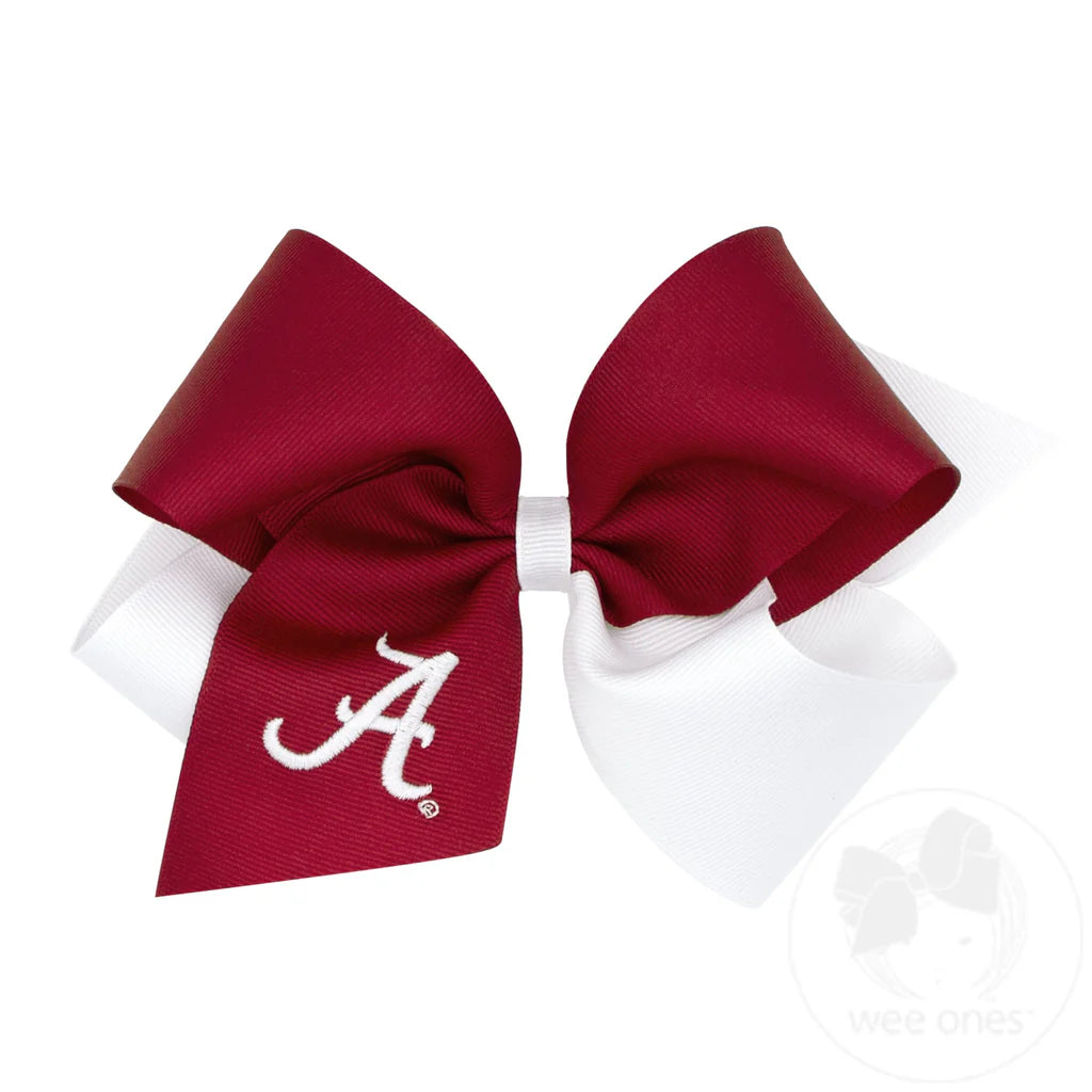 Alabama Embroidered King Bow