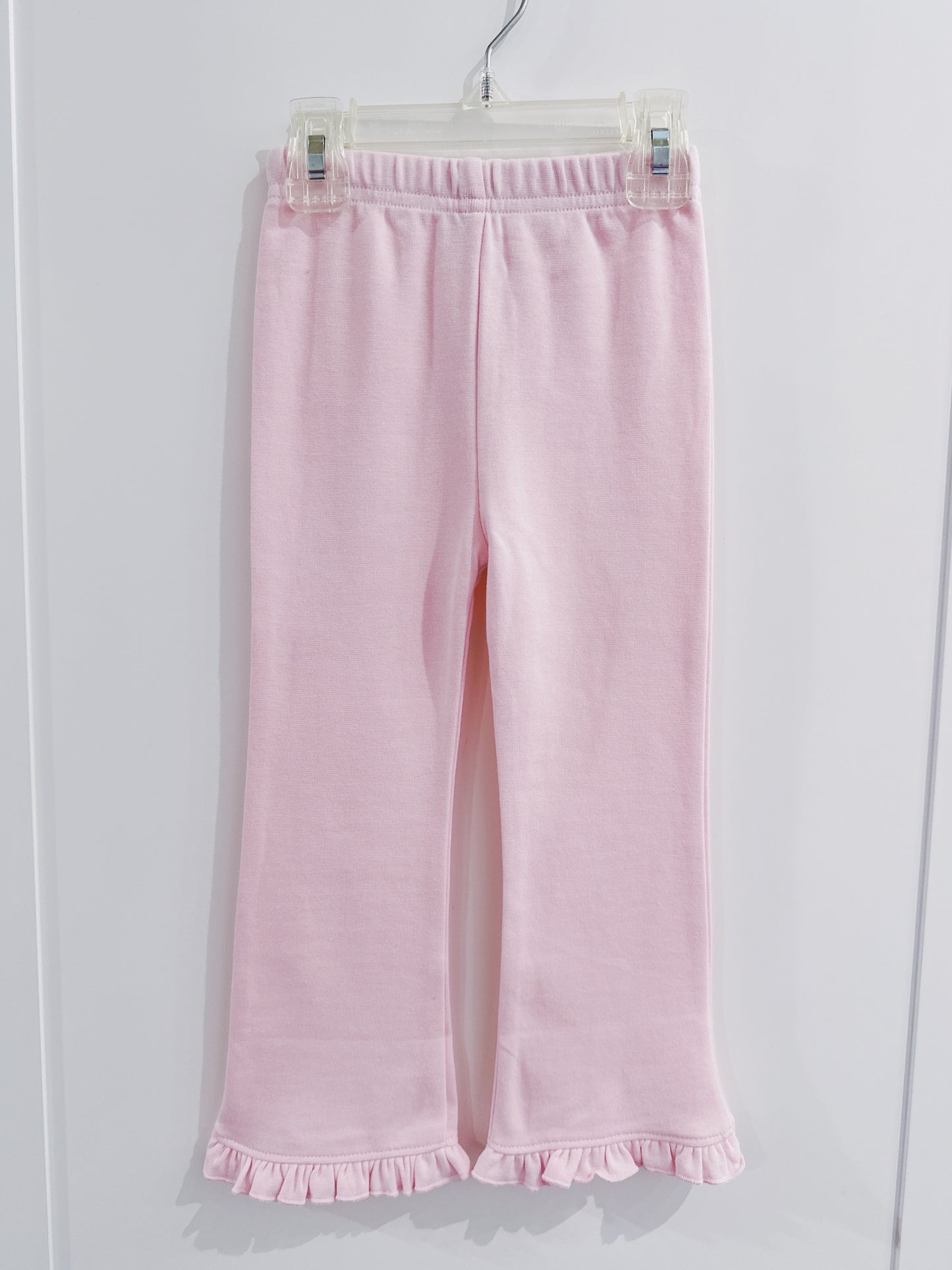 Lily Pads Girls New Light Pink Knit Ruffled Flared Pant
