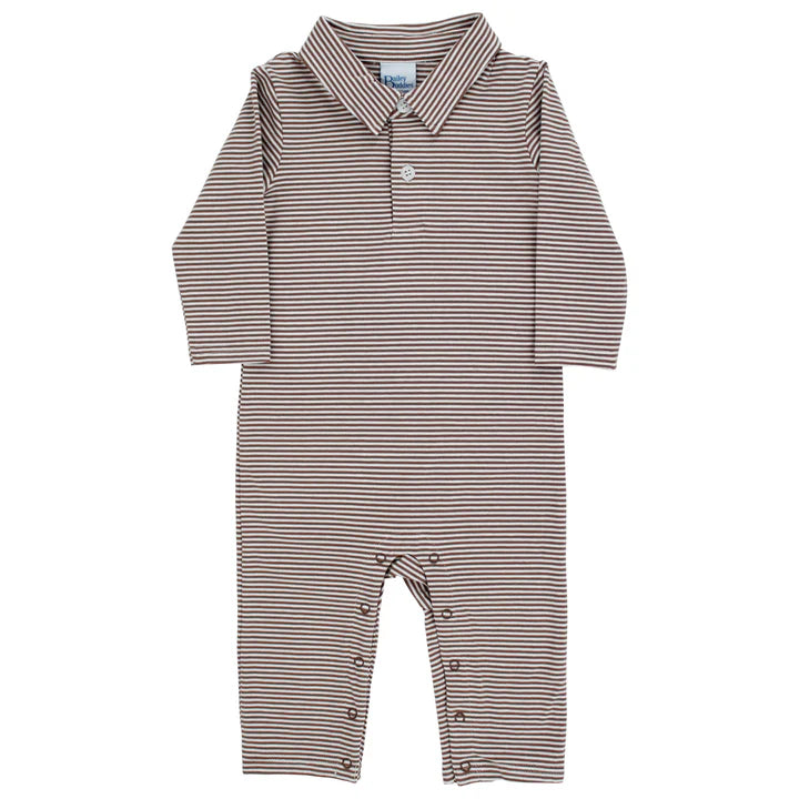 Bailey Boys Chocolate Stripe Playsuit