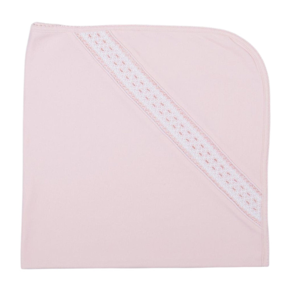 Mio Cotton Pink Special Knit Daphne Smocked Blanket