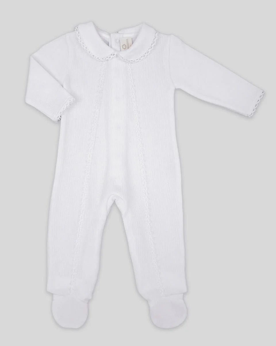 Mio Cotton White Special Knit Footie