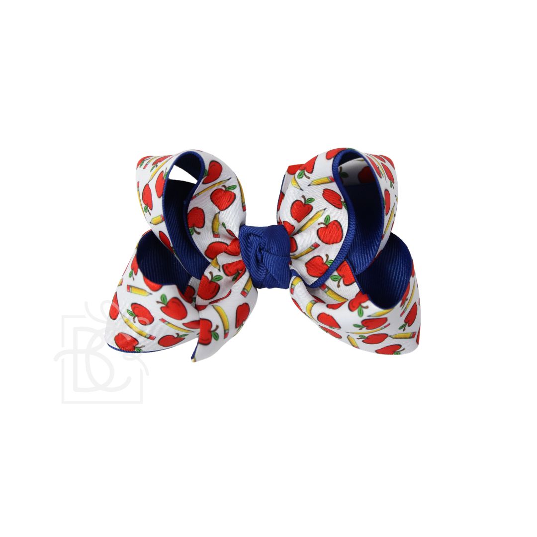 4.5" Apple Pencil Print Specialty Bow