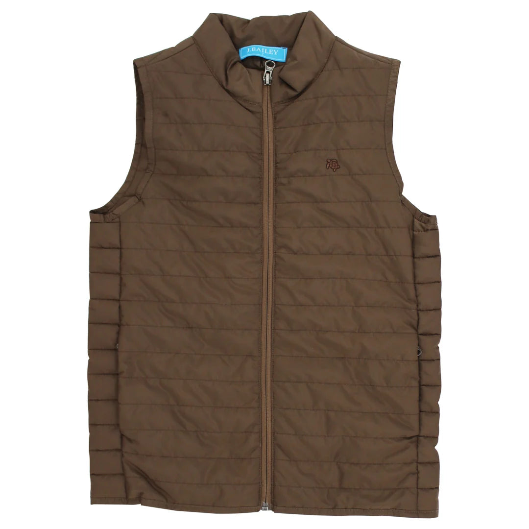 J. Bailey Chestnut Quilted Vest