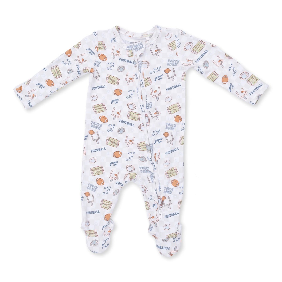 Angel Dear Football Check 2 Way Zipper Footie