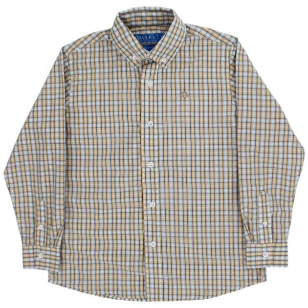 J. Bailey Pecan Plaid Button Down Shirt