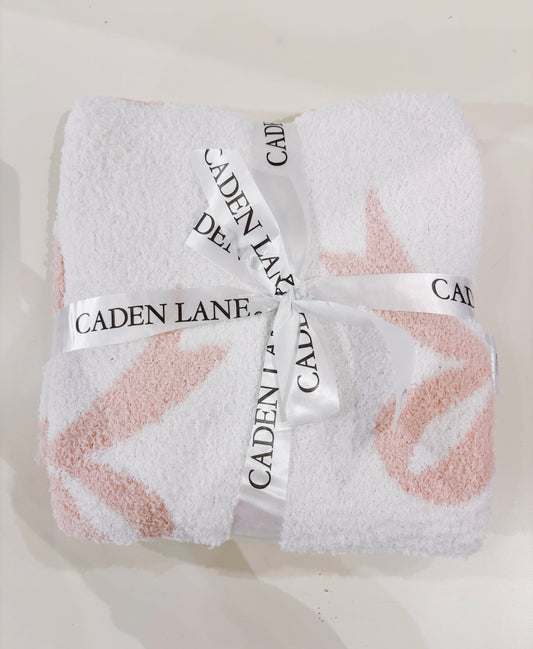 Cuddle Luxe Light Pink Bows Blanket