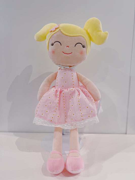 16" Plus Doll- Pink Dress/Blonde Hair