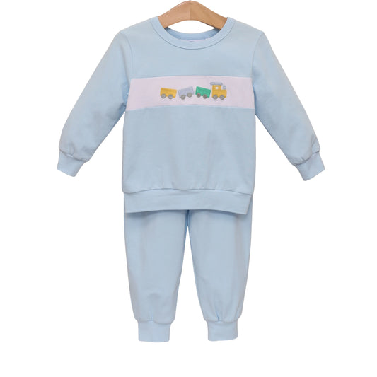 Trotter Street Kids Train Jogger Set